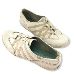 Vintage Keds Women’s White Leather Flat Classic Sneakers Size 9.5 Shoes